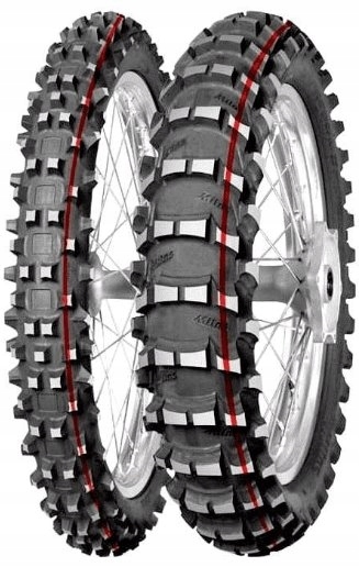 110/90-19 opona MITAS TERRA FORCE MX-SAND (CZERWONY PASEK) Rear TT 62M